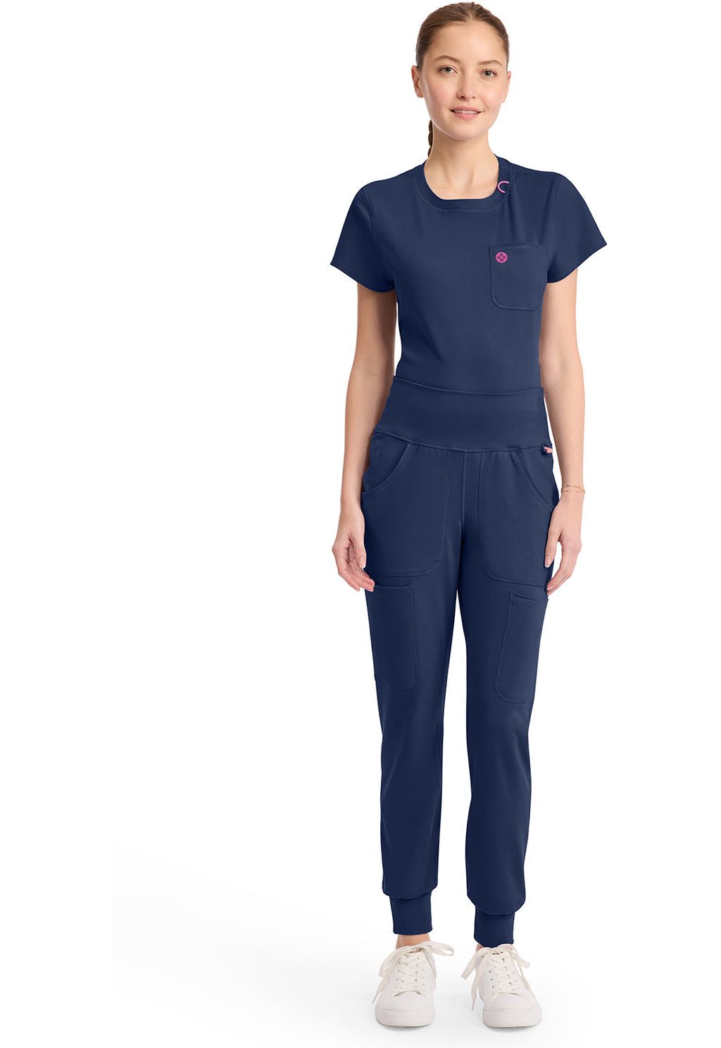 AMP Knit MC152 Wide Waistband Jogger Navy