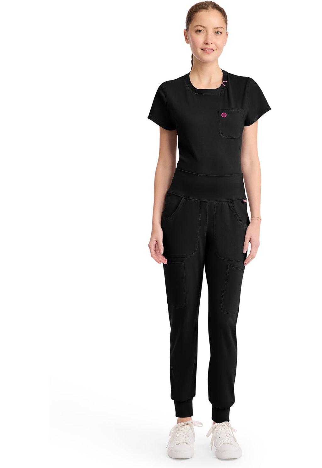 Amp Knit MC152 Women's Scrub Joggers Black