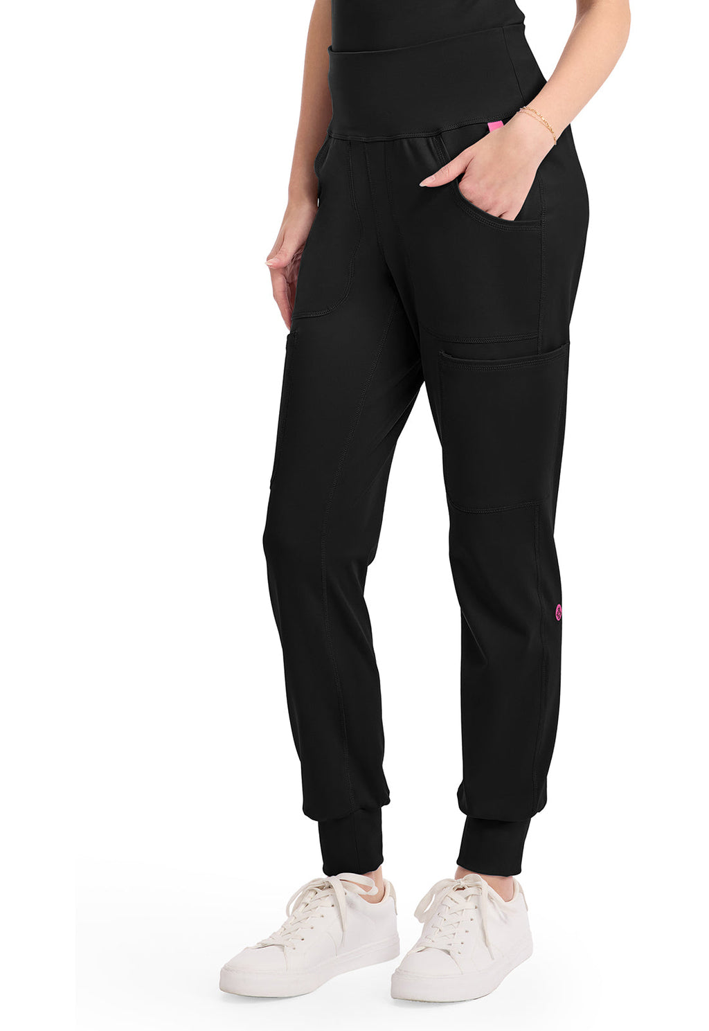 AMP Knit MC152 Wide Waistband Jogger Black