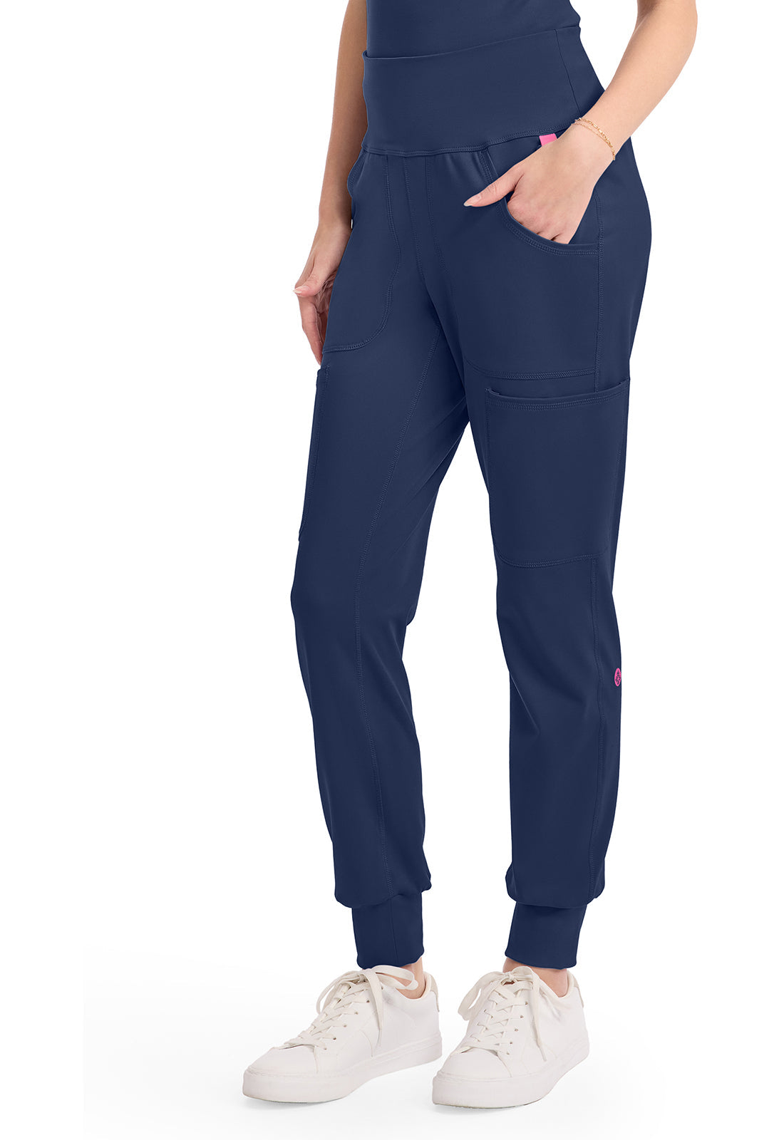 AMP Knit MC152 Wide Waistband Jogger Navy
