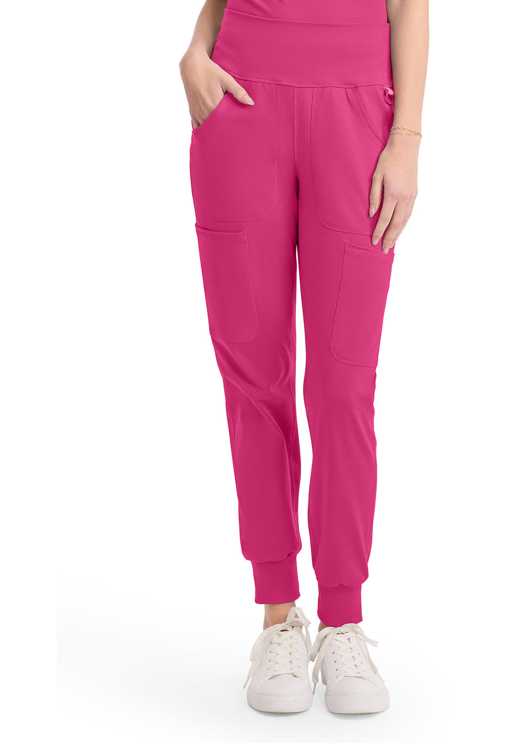 AMP Knit MC152 Wide Waistband Jogger Pink Power