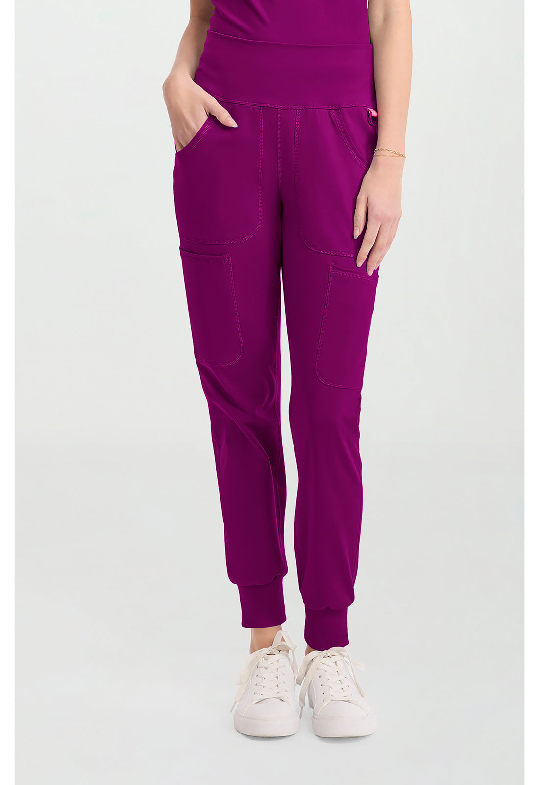 Amp Knit MC152 Women's Scrub Joggers Plum Royale