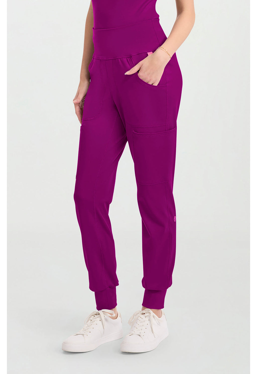 Amp Knit MC152 Women's Scrub Joggers Plum Royale