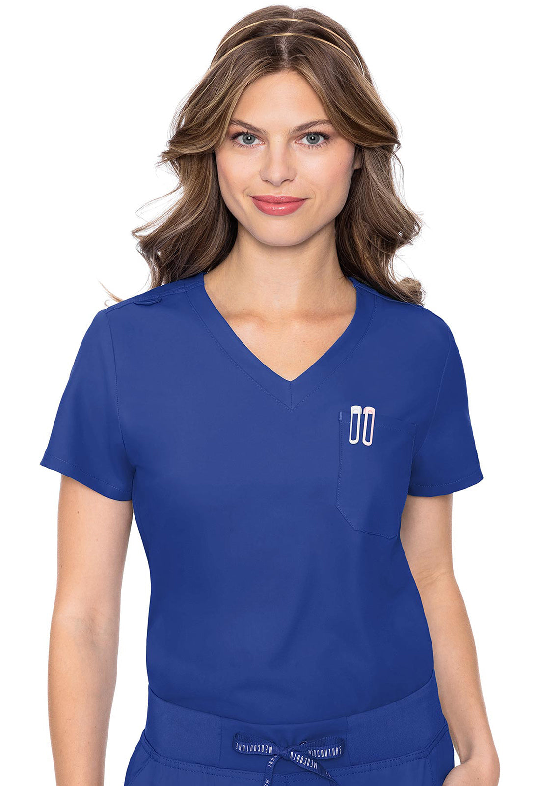 Insight MC2432 Women's One Pocket Tuck-In Scrub Top Galaxy