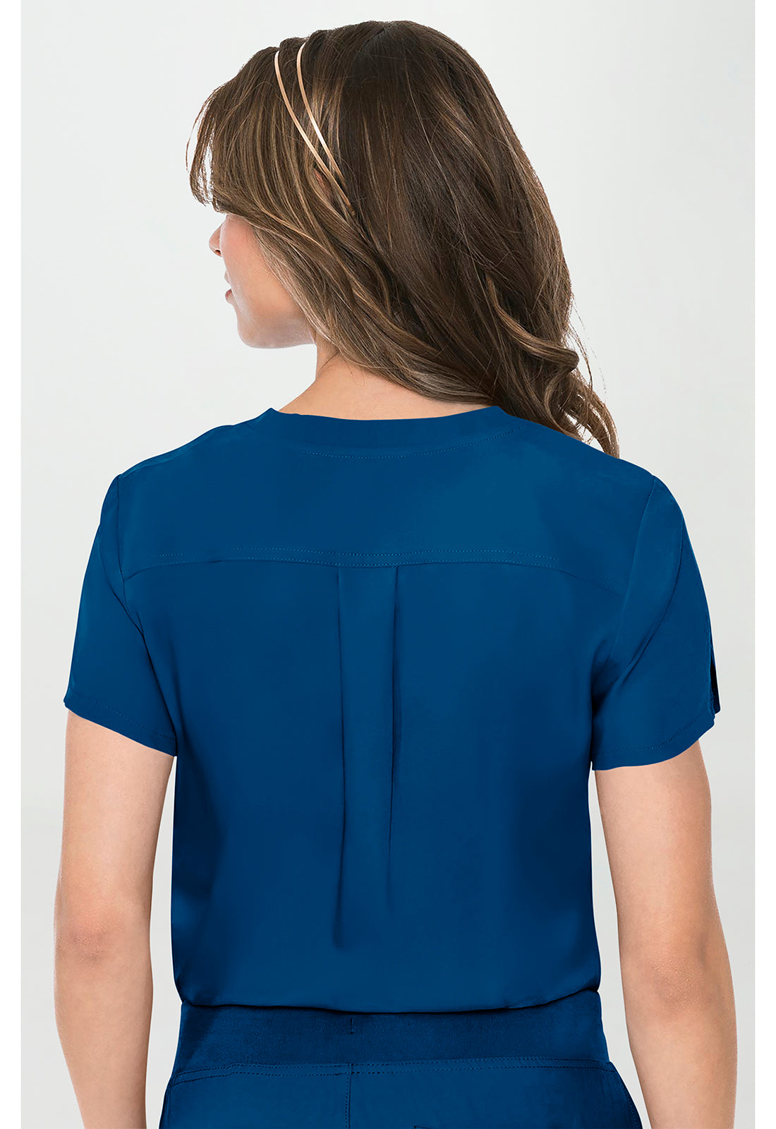 Insight MC2432 Women's One Pocket Tuck-In Scrub Top Ocean Abyss