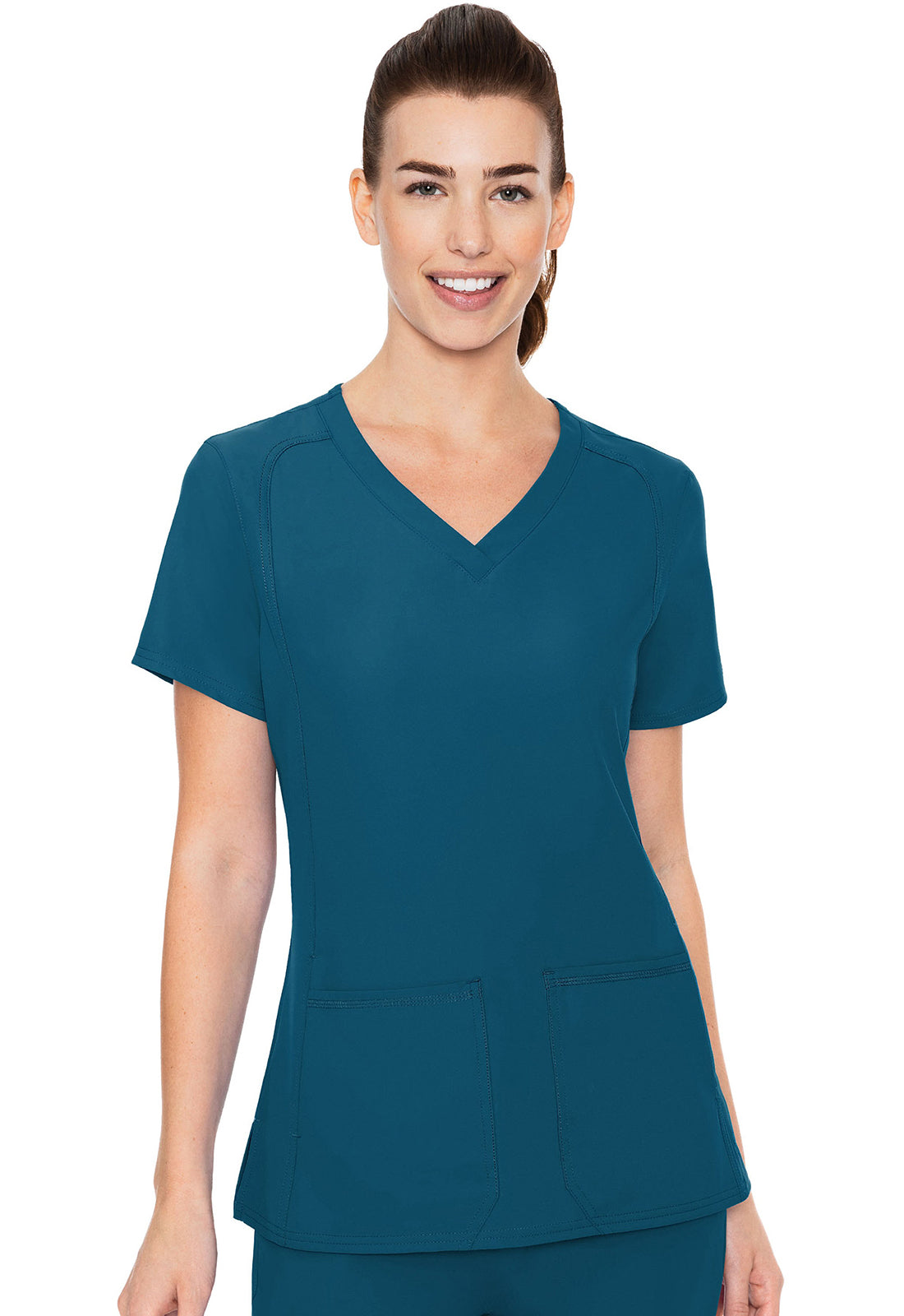 Insight MC2468 Women's Side Pocket Scrub Top Caribbean