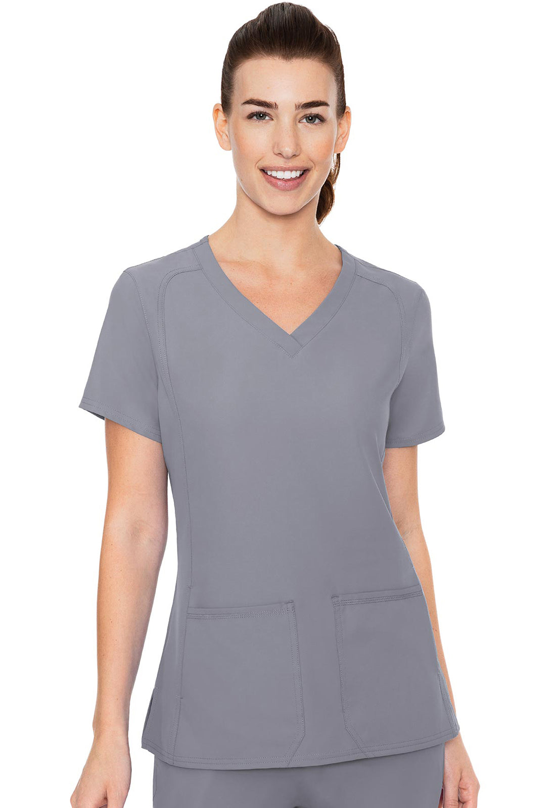 Insight MC2468 Women's Side Pocket Scrub Top Cloud