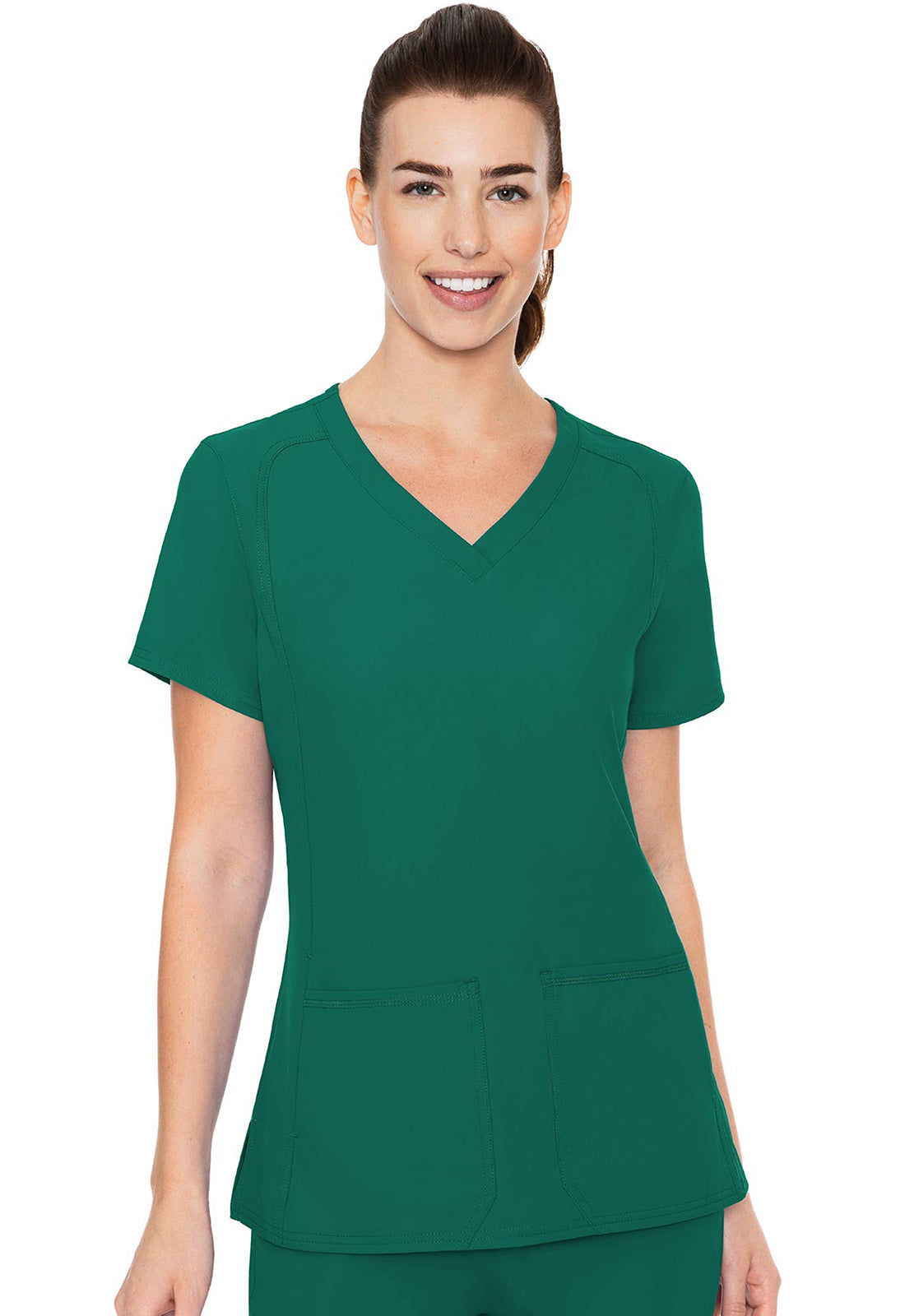 Insight MC2468 Women's Side Pocket Scrub Top Hunter Green