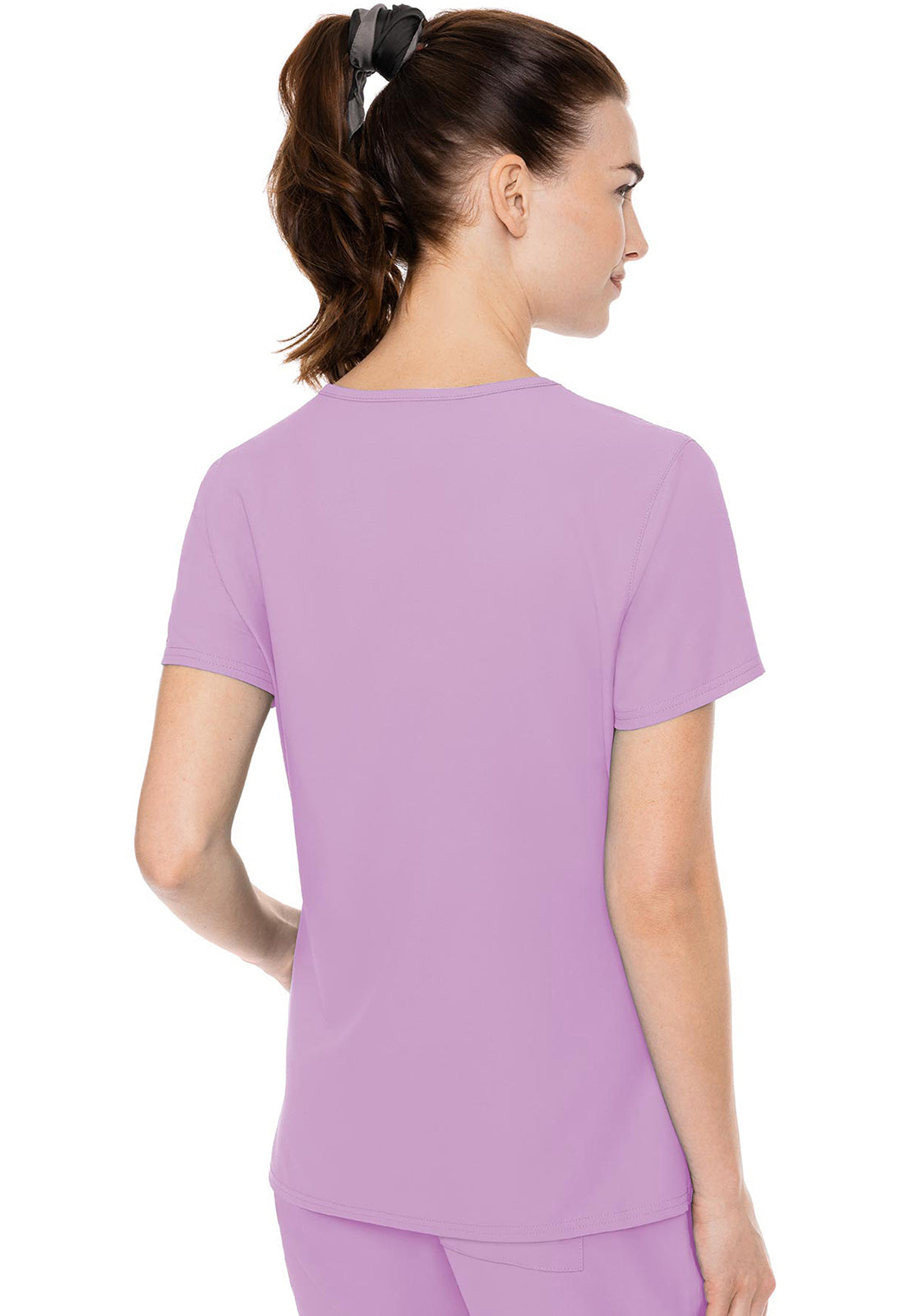 Insight MC2468 Women's Side Pocket Scrub Top Lilac