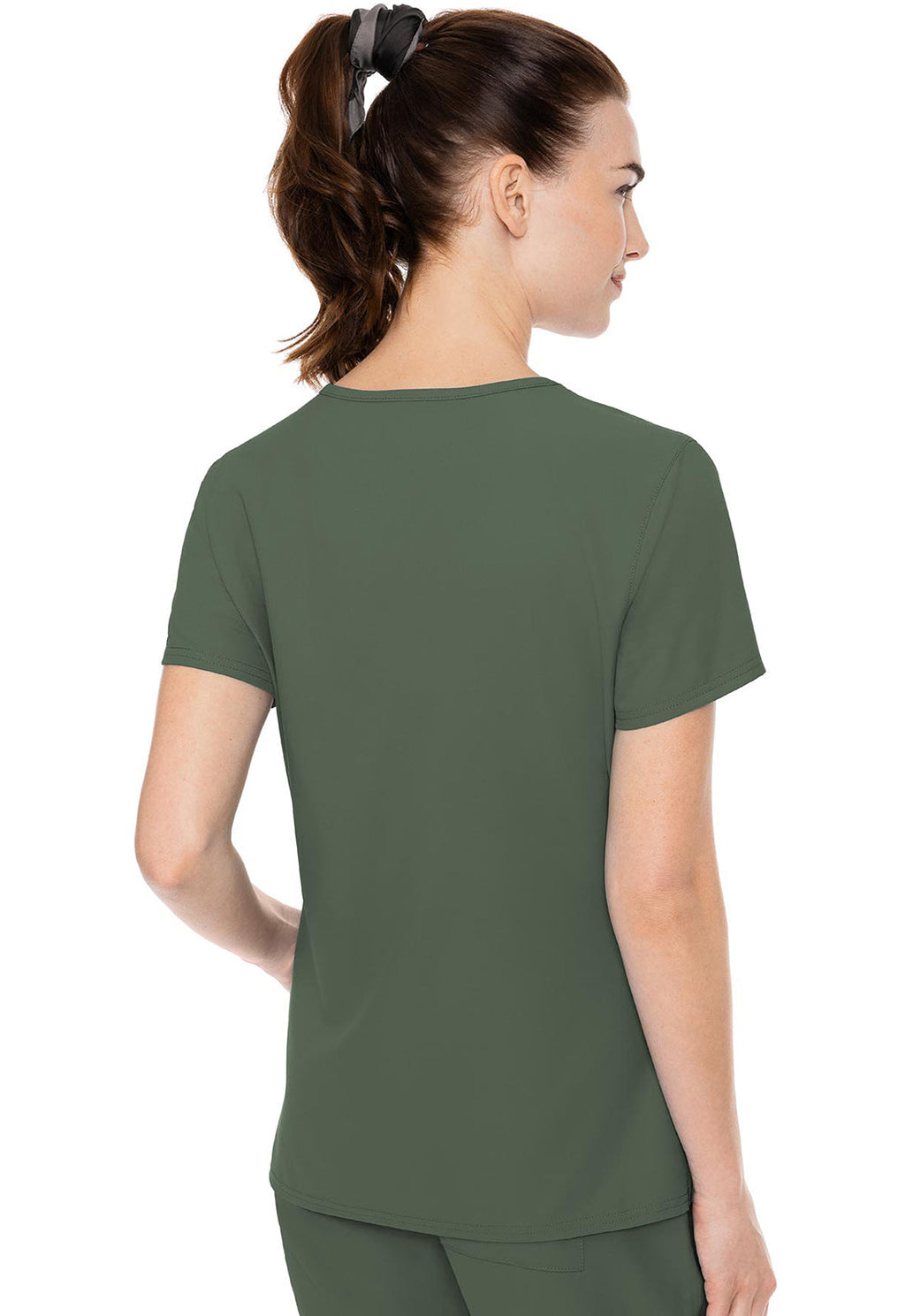 Insight MC2468 Women's Side Pocket Scrub Top Olive