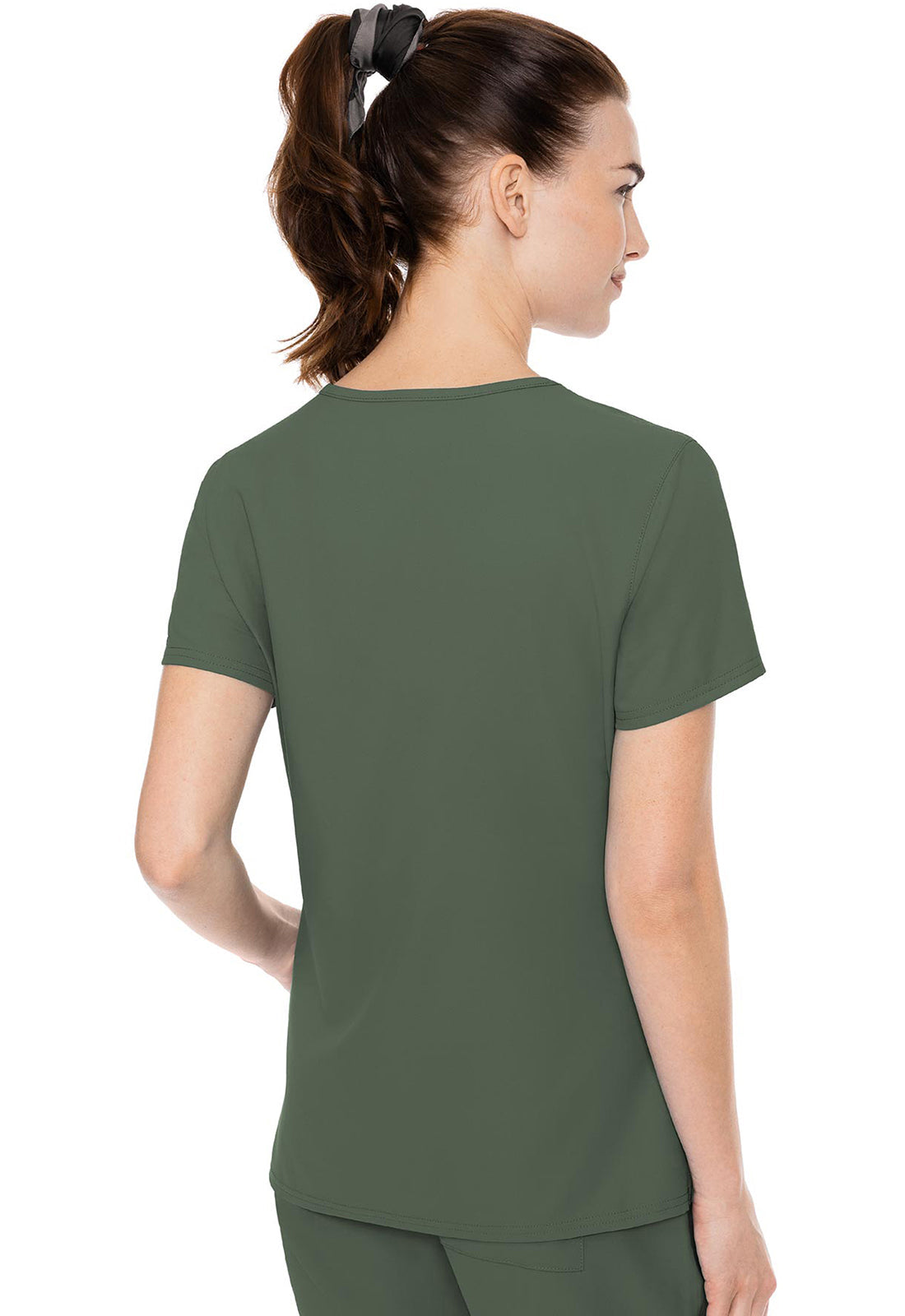 Insight MC2468 Women's Side Pocket Scrub Top Olive