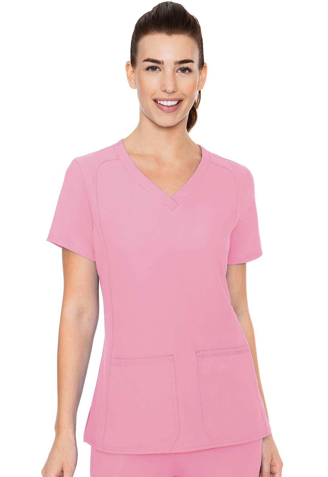 Insight MC2468 Women's Side Pocket Scrub Top Taffy Pink