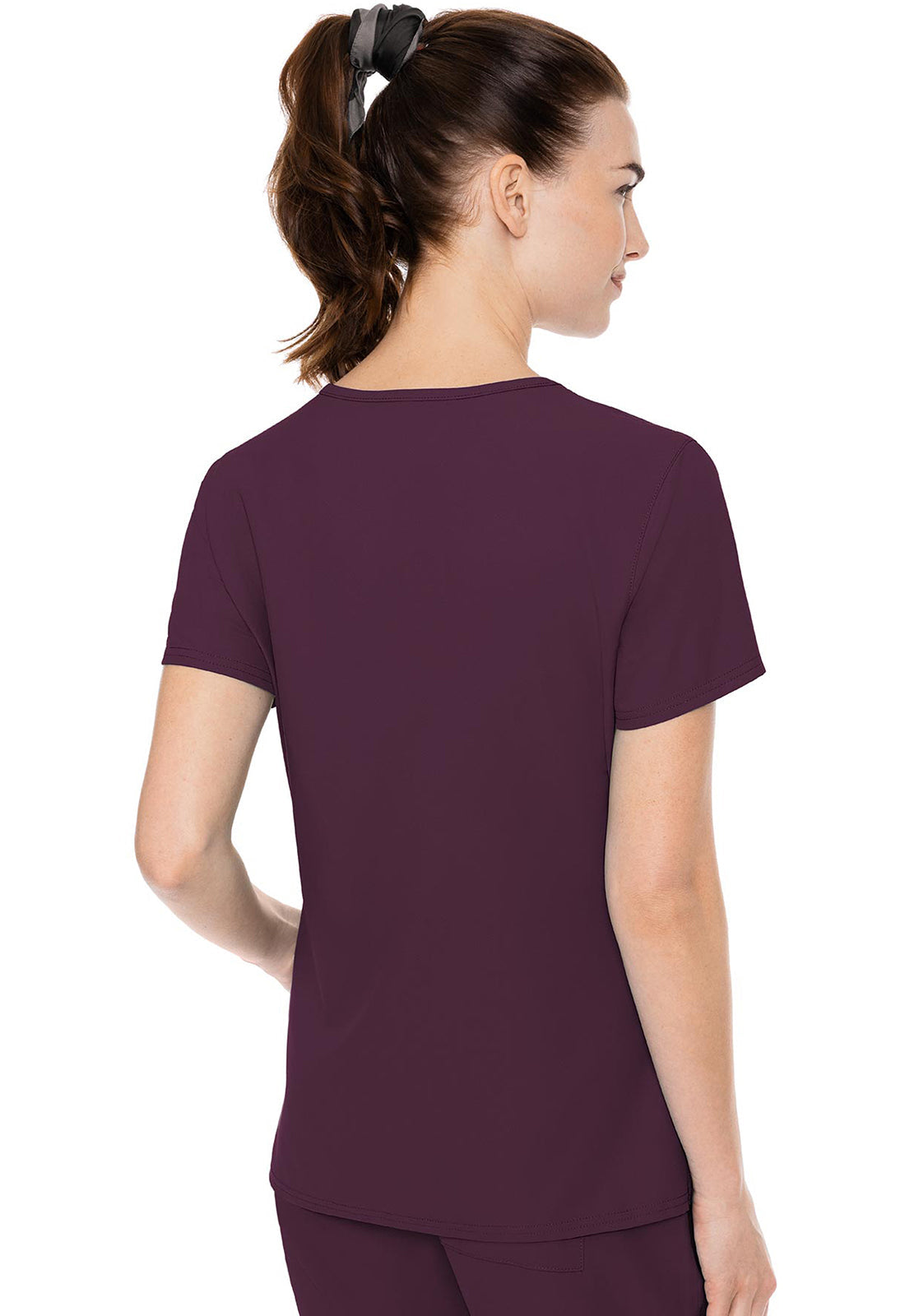 Insight MC2468 Women's Side Pocket Scrub Top Wine