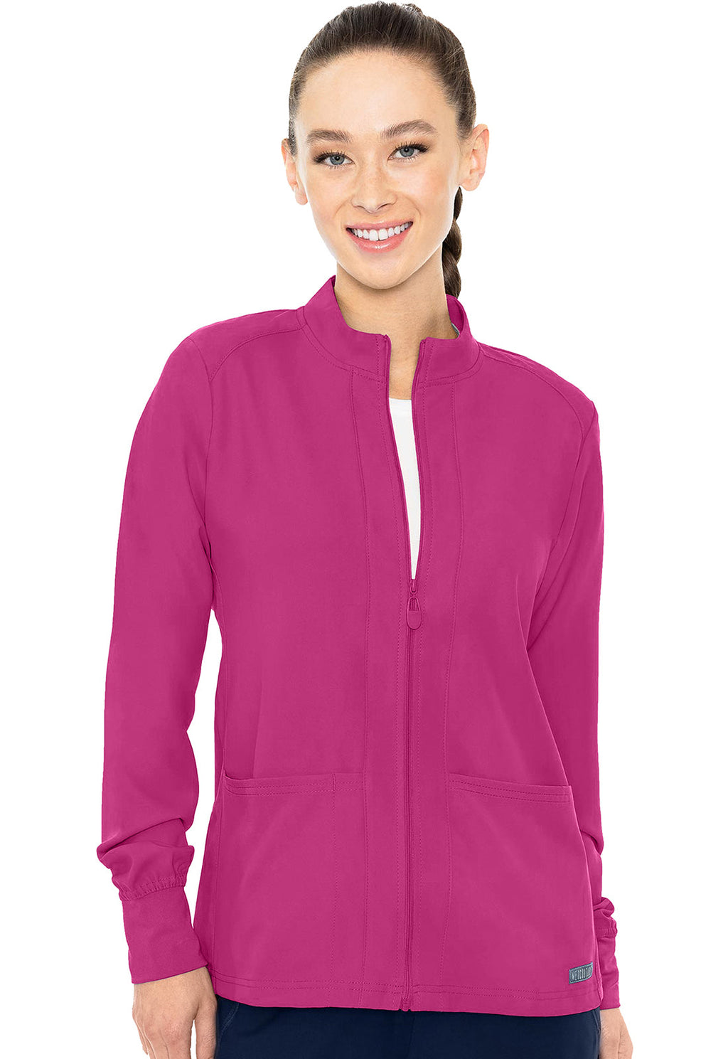 Insight MC2660 Zip Front Warm-Up With Shoulder Yokes Aurora Berryalis