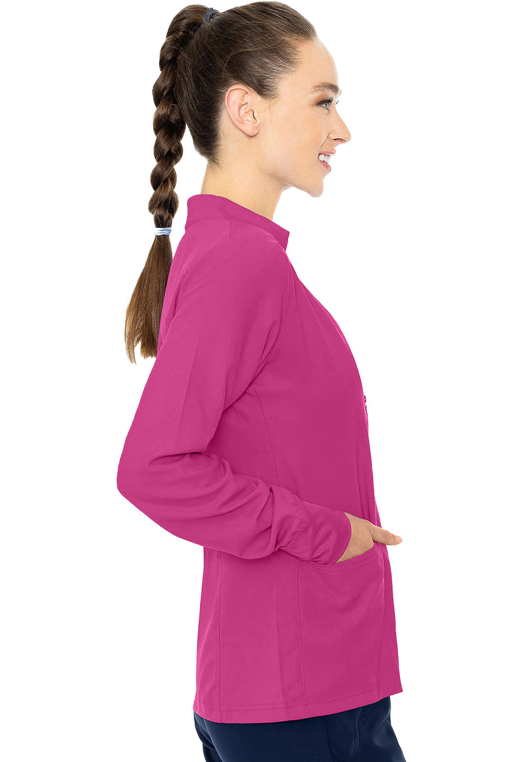 Insight MC2660 Zip Front Warm-Up With Shoulder Yokes Aurora Berryalis