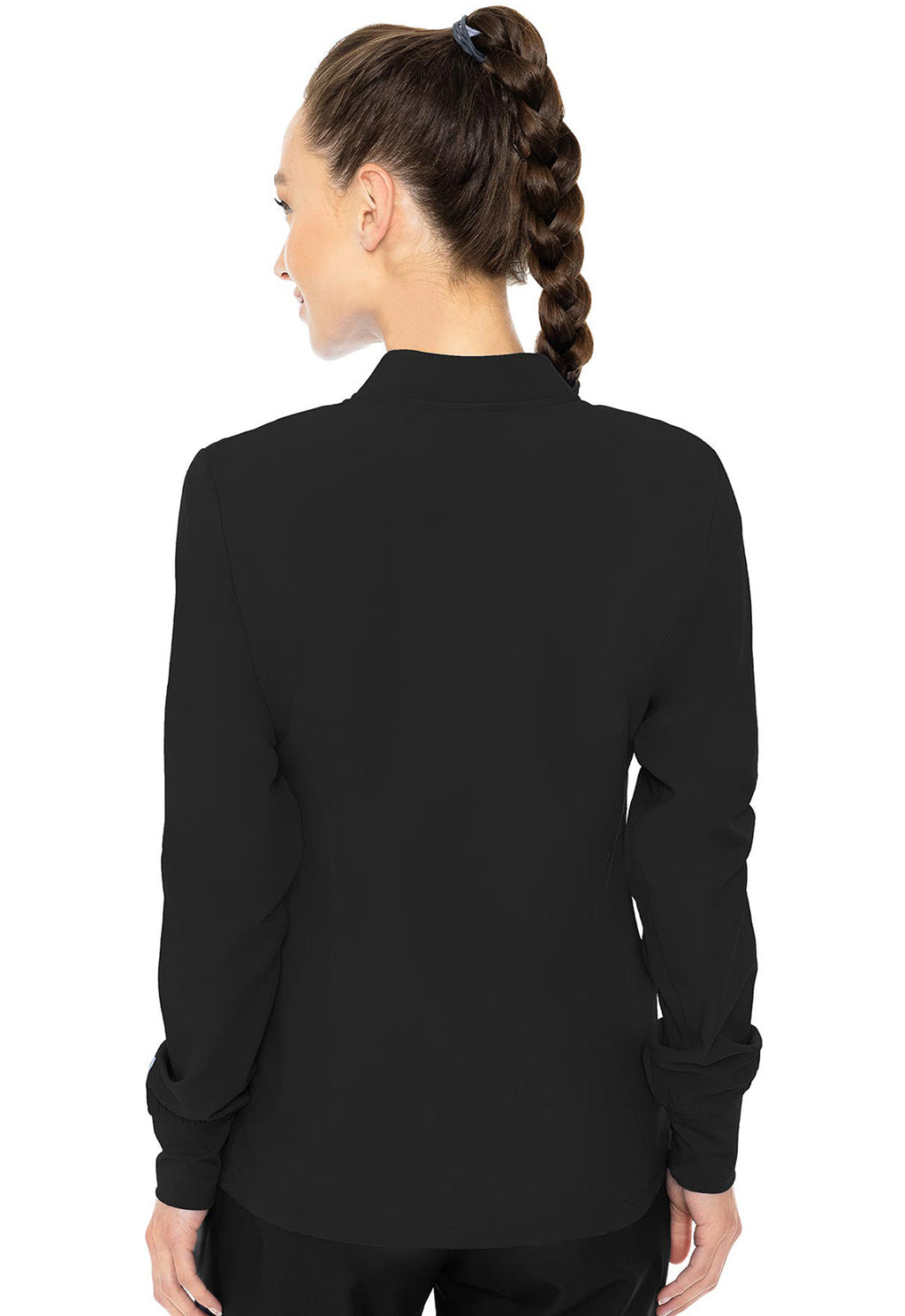 Insight MC2660 Women's Zip Front Warm-Up With Shoulder Yokes Black