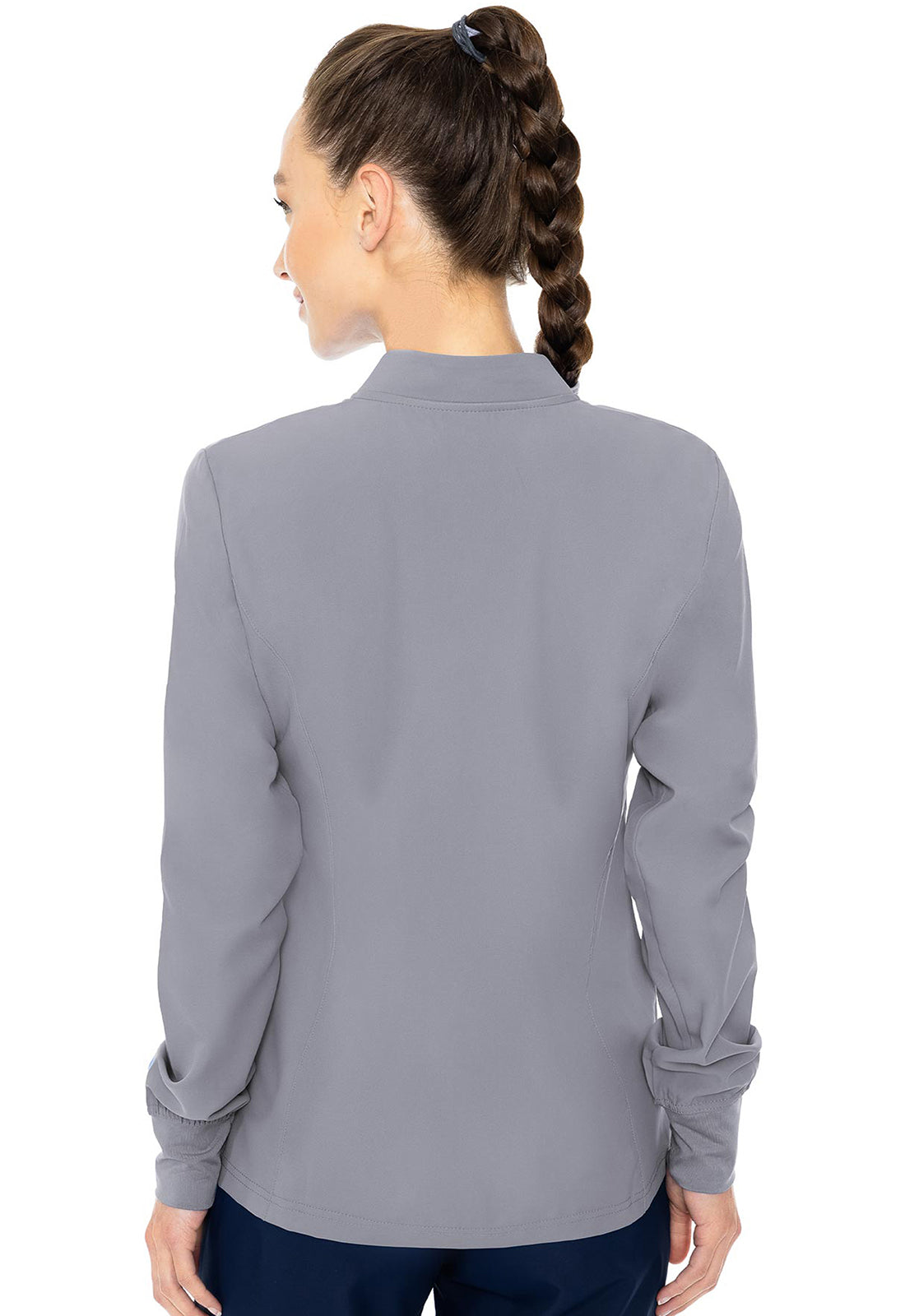 Insight MC2660 Women's Zip Front Warm-Up With Shoulder Yokes Cloud