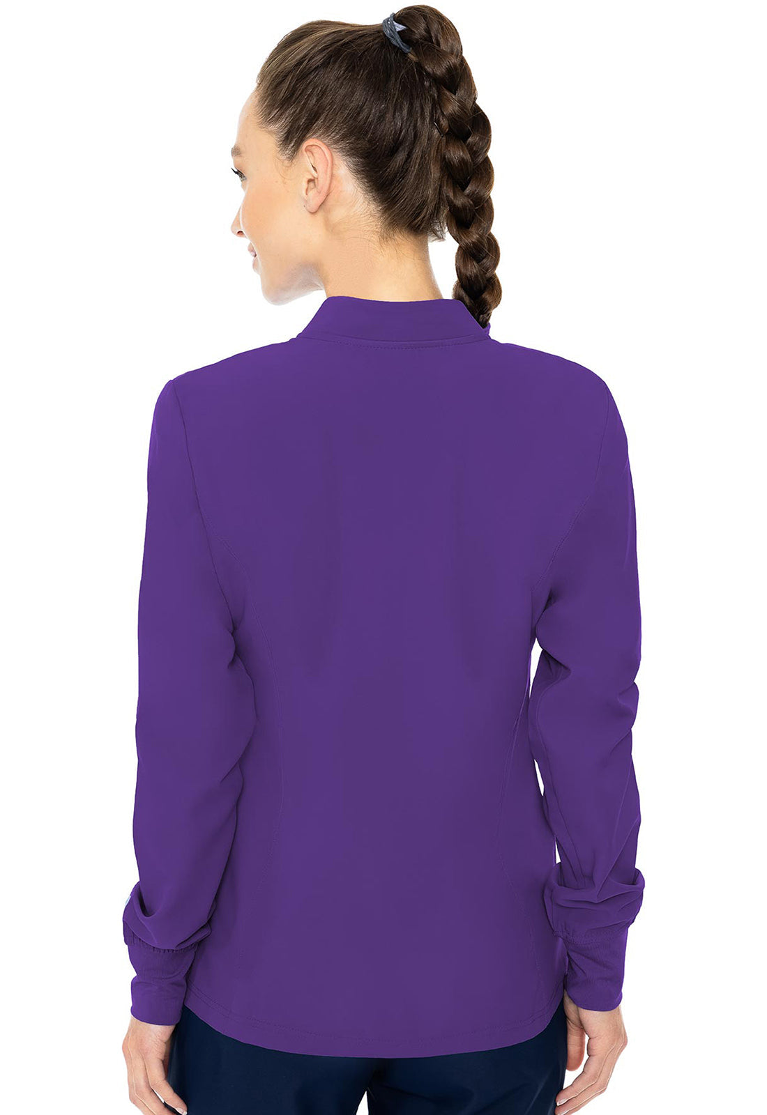 Insight MC2660 Women's Zip Front Warm-Up With Shoulder Yokes Grape