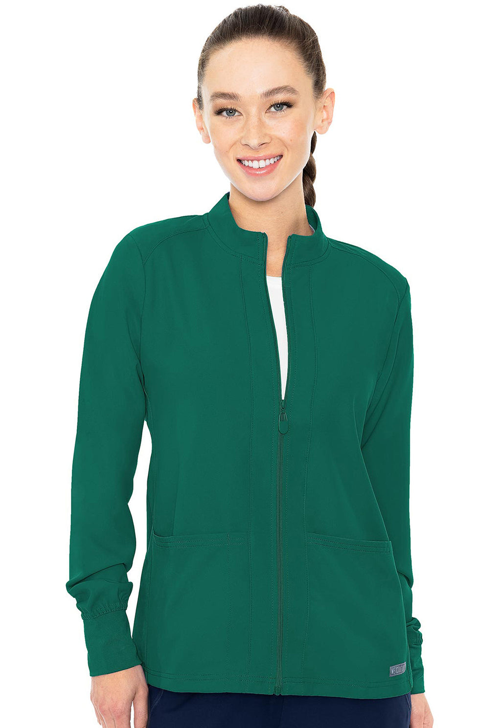 Insight MC2660 Women's Zip Front Warm-Up With Shoulder Yokes Hunter Green