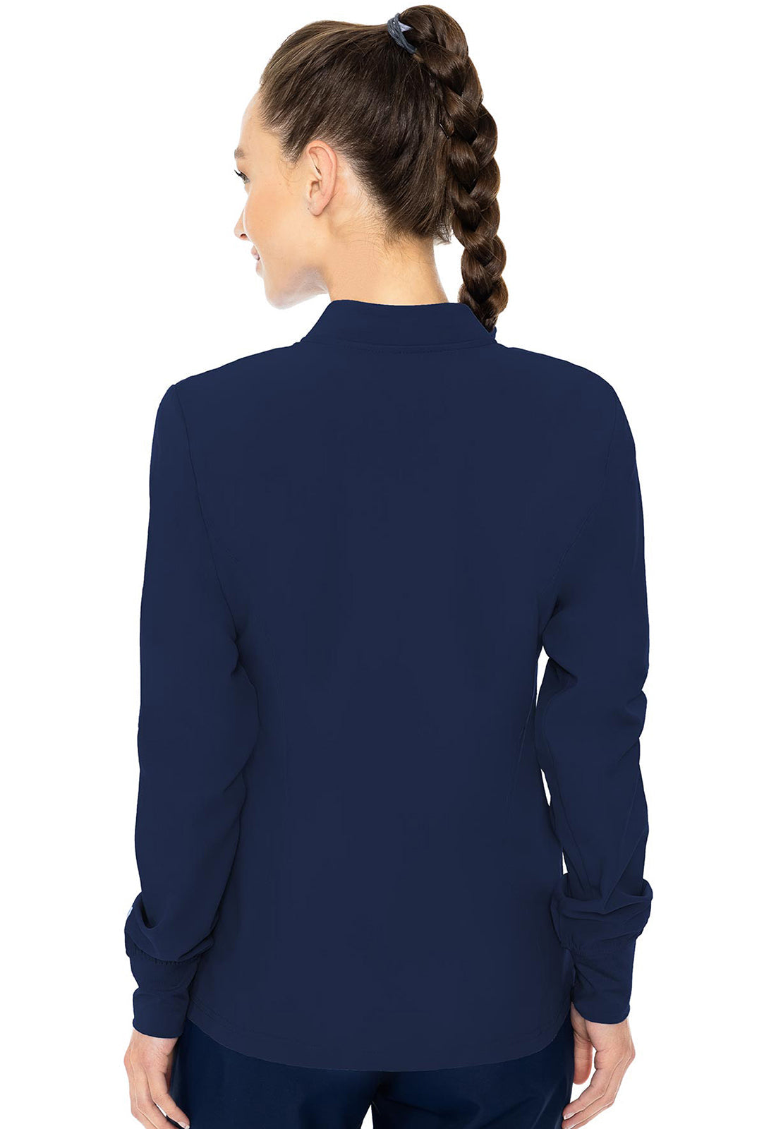 Insight MC2660 Women's Zip Front Warm-Up With Shoulder Yokes Navy