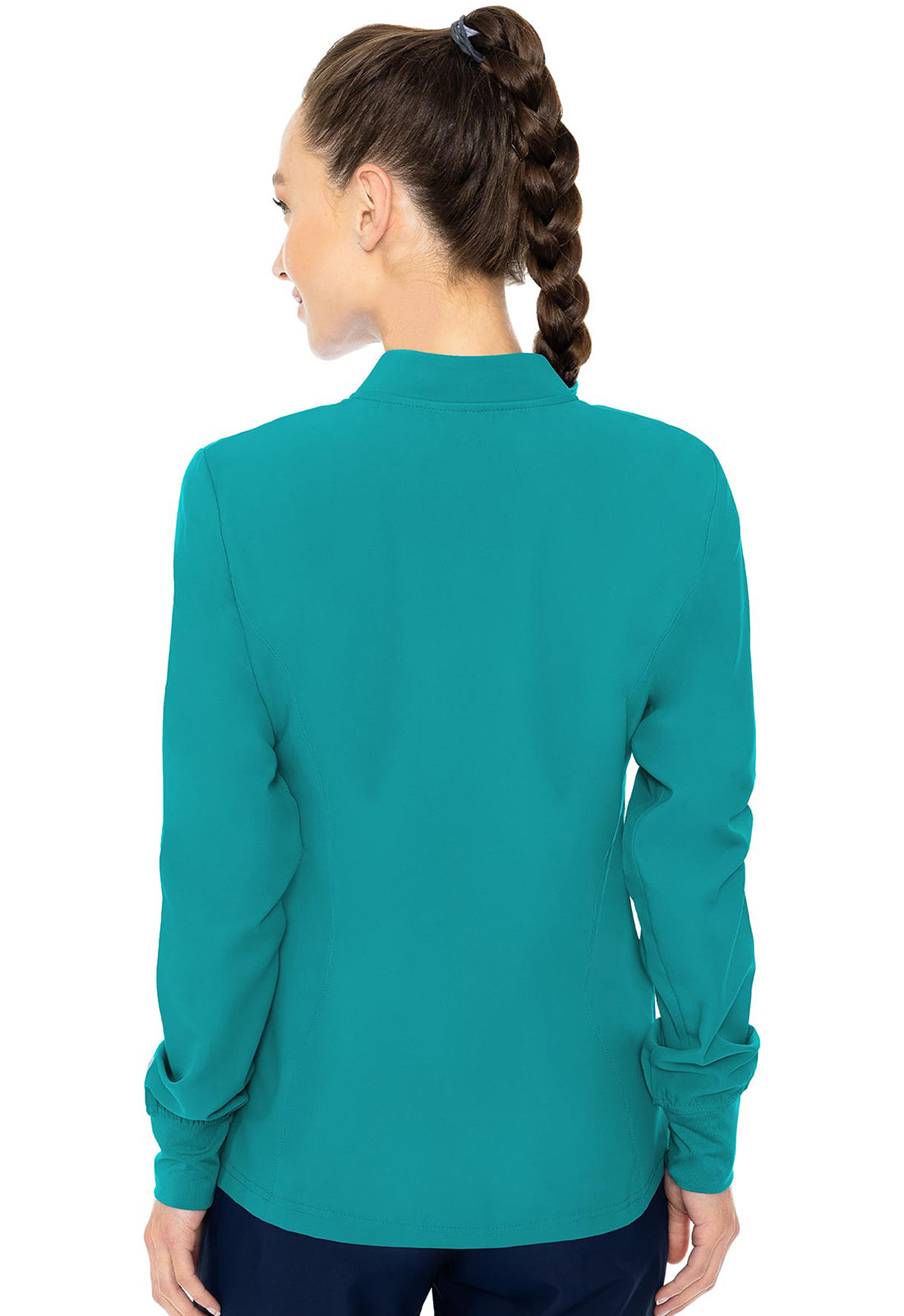 Insight MC2660 Women's Zip Front Warm-Up With Shoulder Yokes Teal