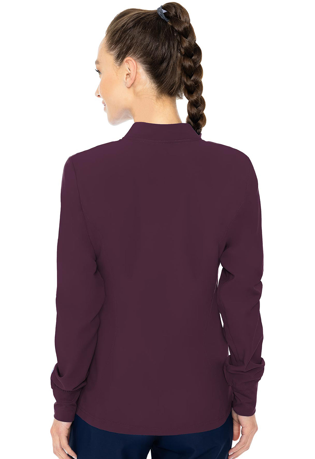 Insight MC2660 Women's Zip Front Warm-Up With Shoulder Yokes Wine