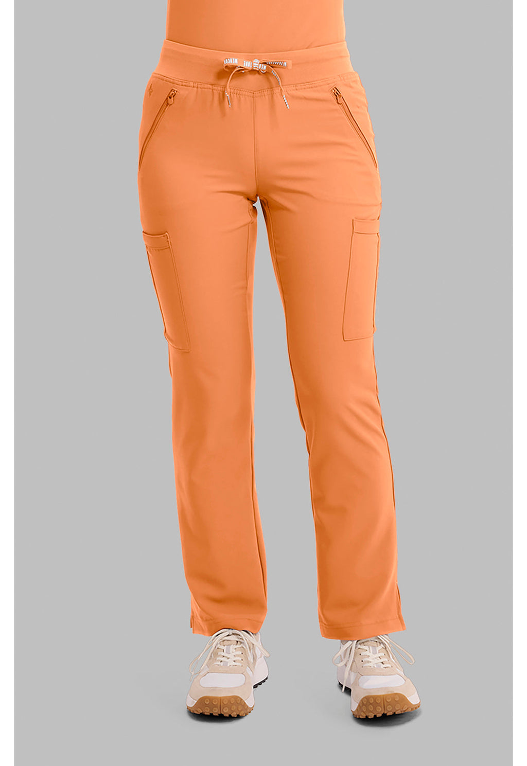 Insight MC2702 Women's Zipper Scrub Pants Papa Don'T Peach