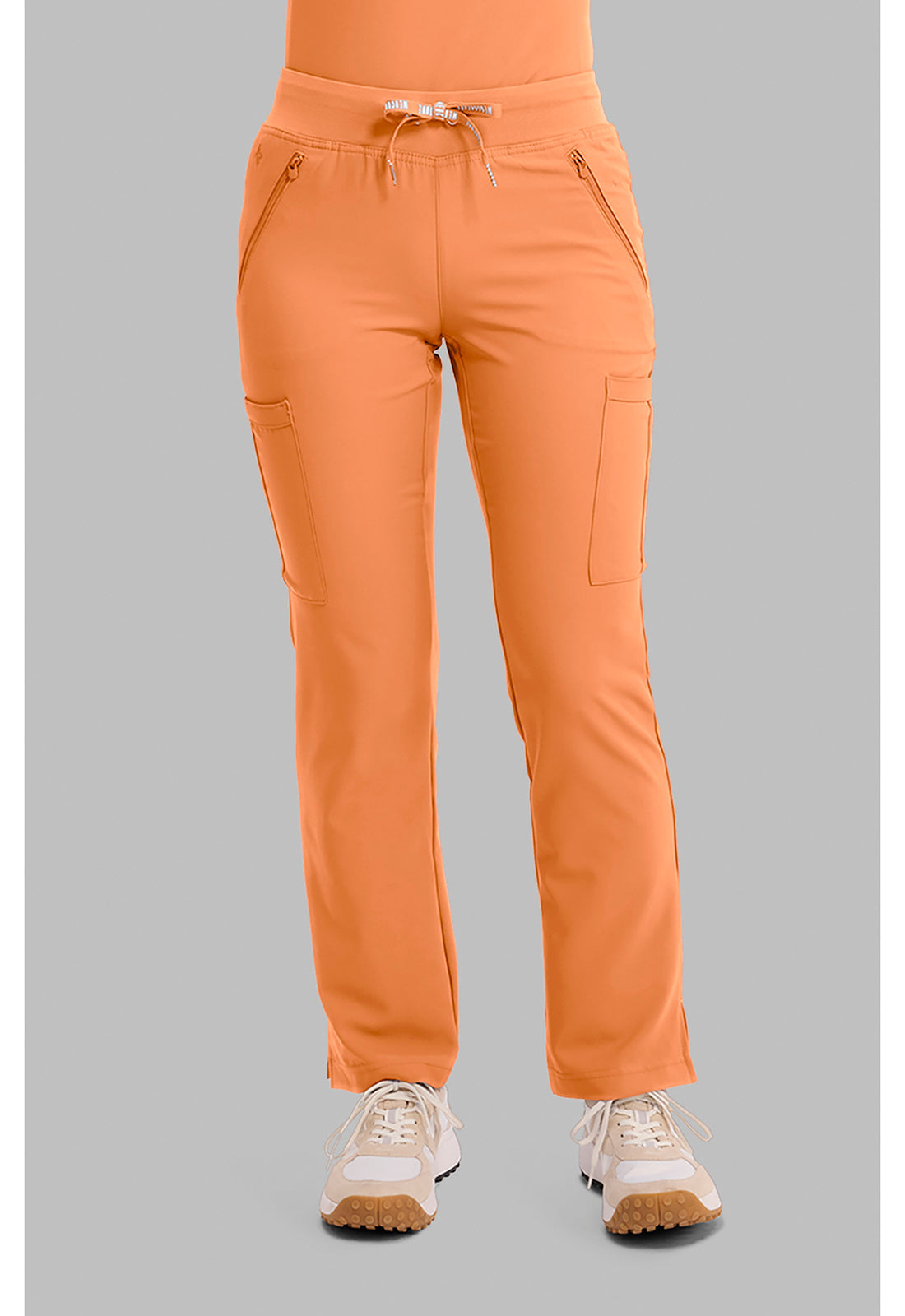 Insight MC2702 Women's Zipper Scrub Pants Papa Don'T Peach