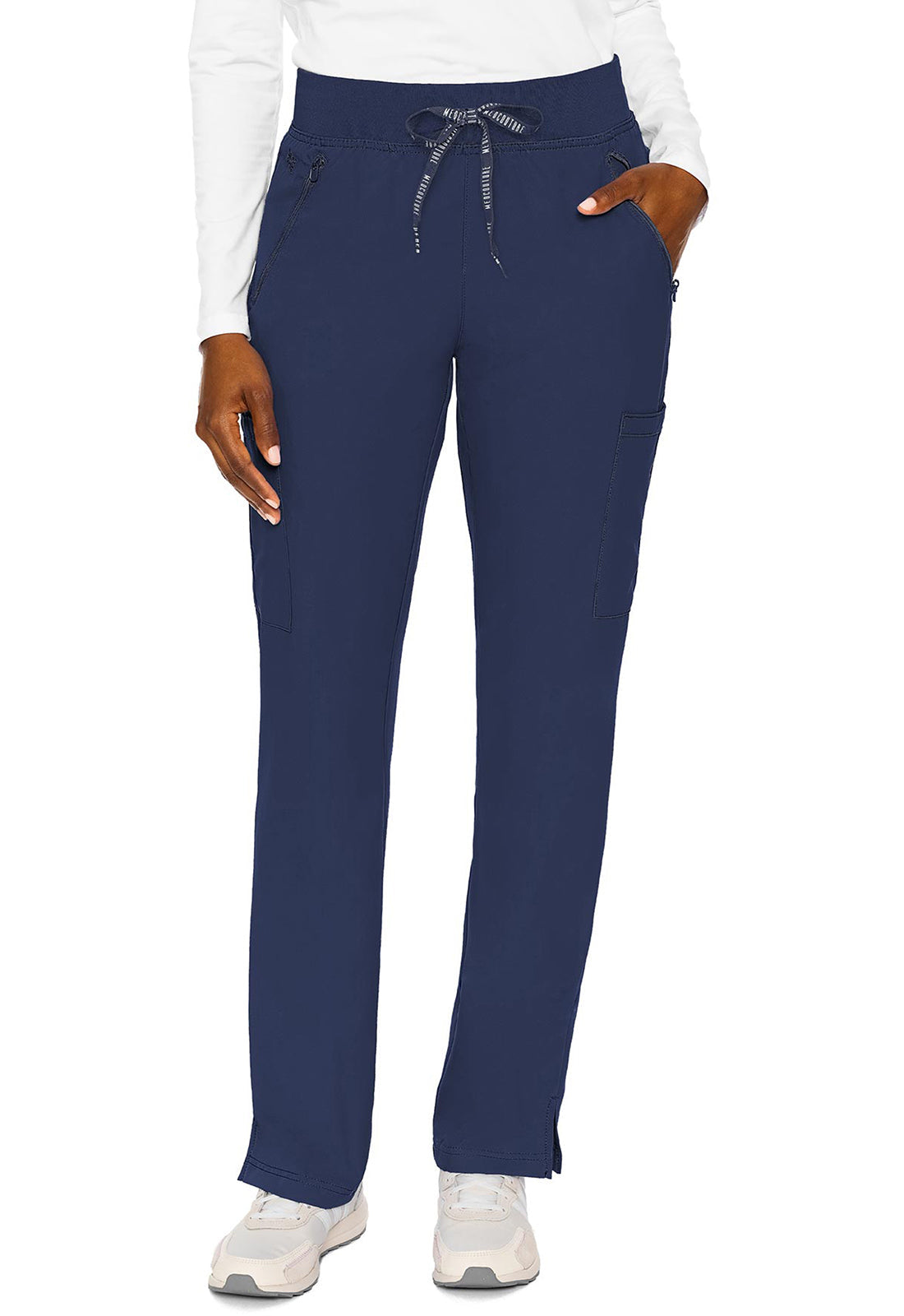 Insight MC2702 Women's Zipper Scrub Pants Navy