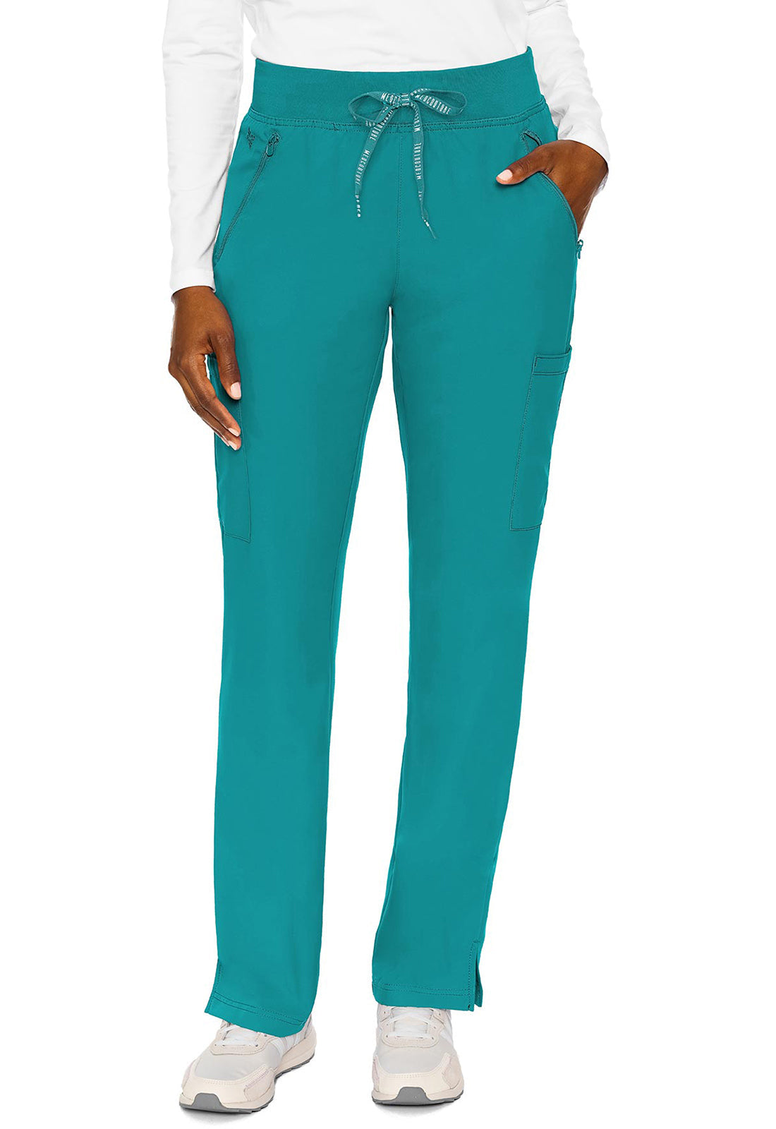 Insight MC2702 Women's Zipper Scrub Pants Teal
