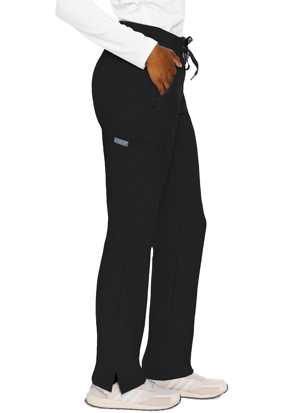 Insight MC2702 Women's Zipper Scrub Pants Black