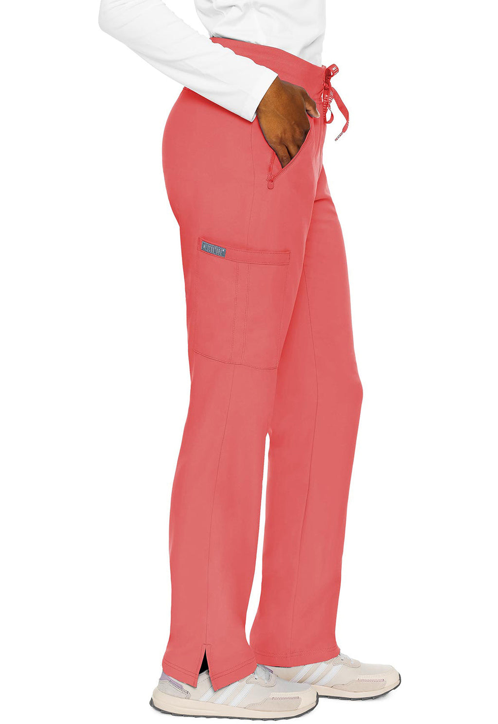 Insight MC2702 Women's Zipper Scrub Pants Coral
