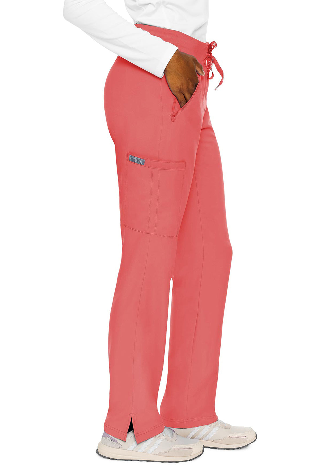 Insight MC2702 Women's Zipper Scrub Pants Coral