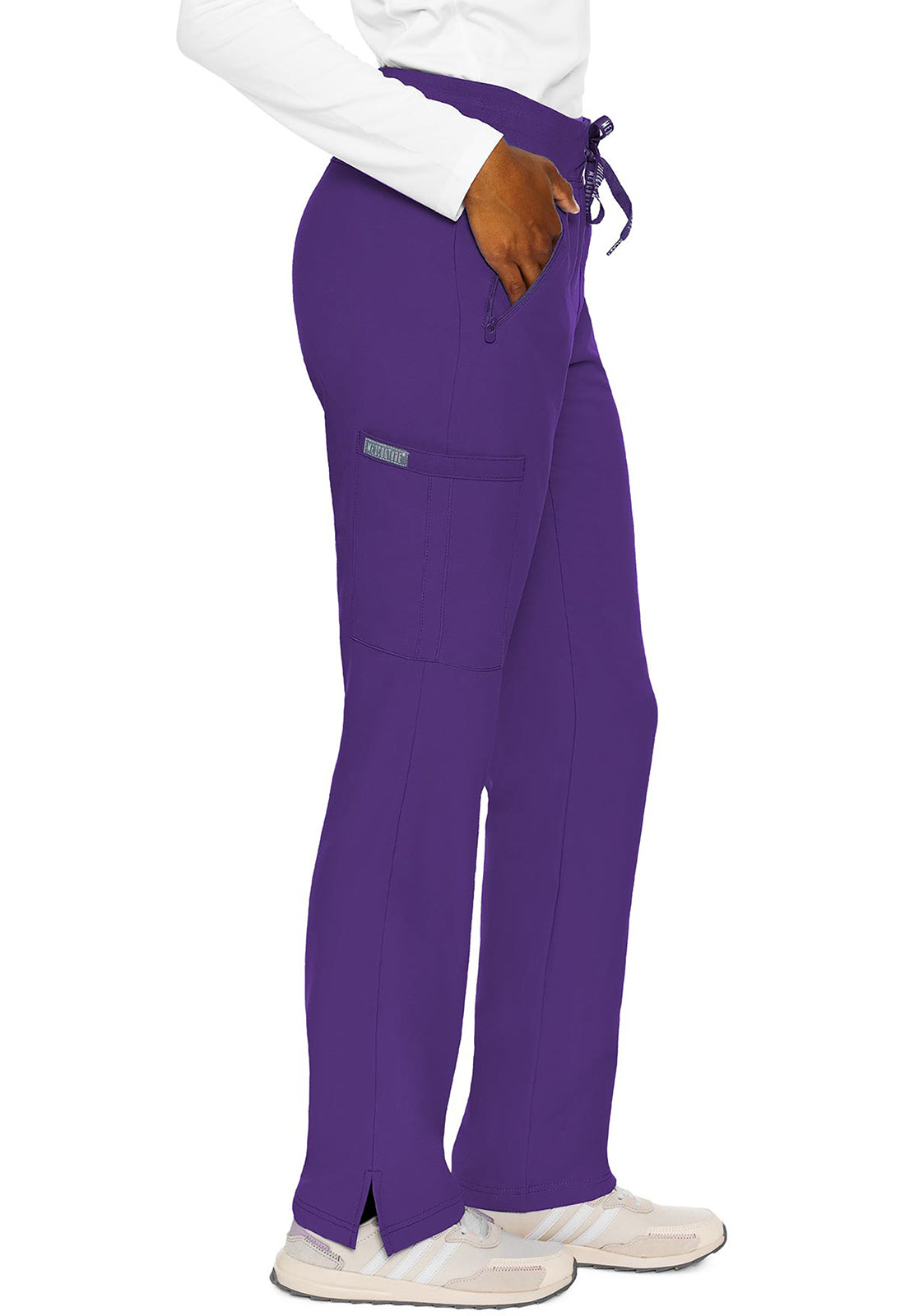 Insight MC2702 Women's Zipper Scrub Pants Grape