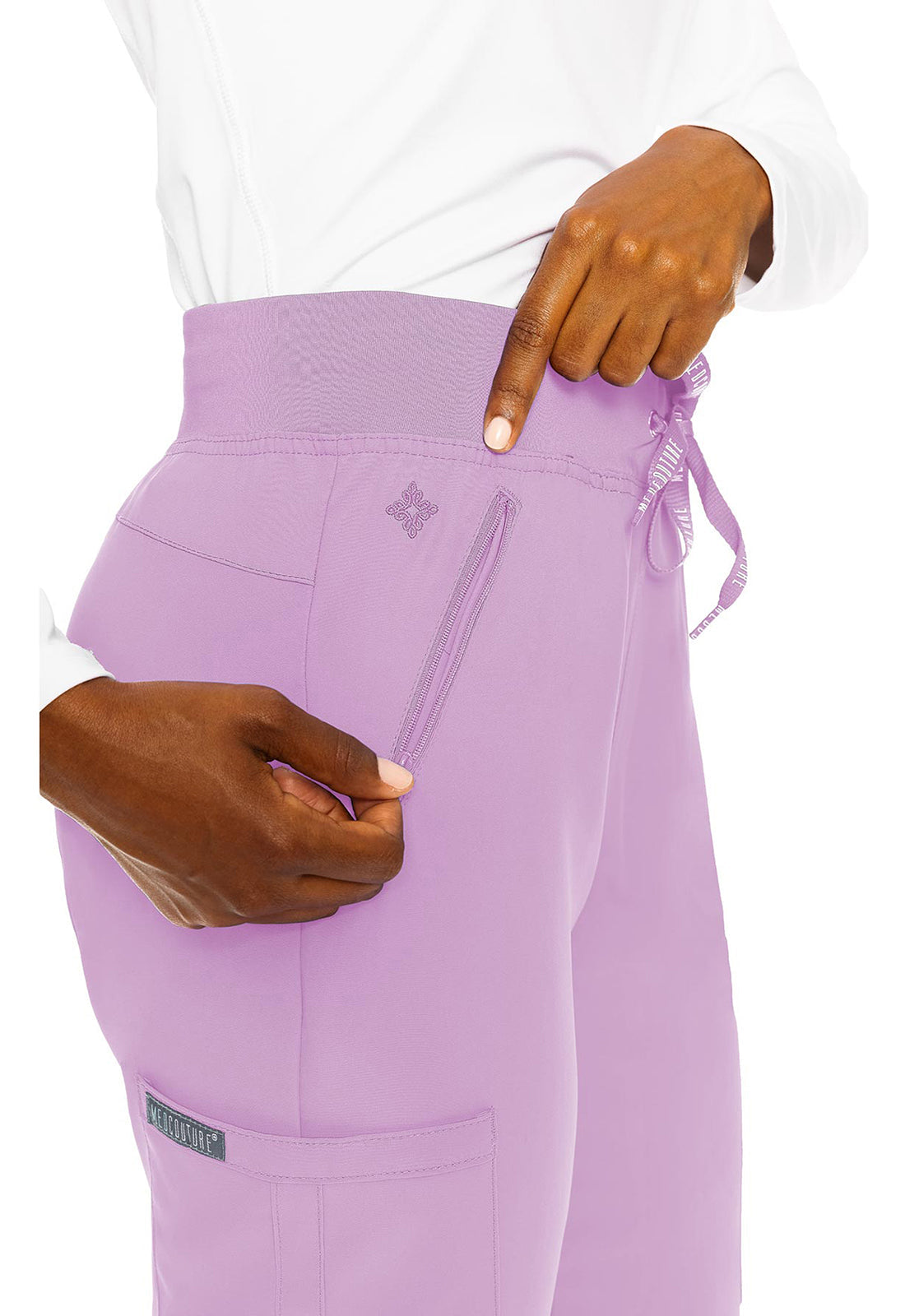 Insight MC2702 Women's Zipper Scrub Pants Lilac