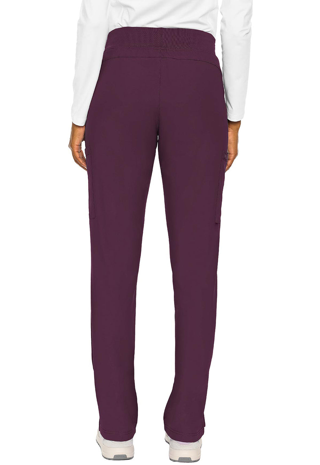 Insight MC2702 Women's Zipper Scrub Pants Wine
