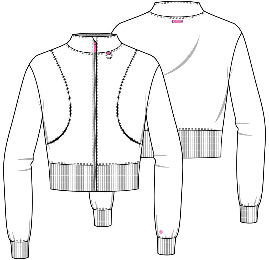 Amp MC303 Women's Women's Cropped Warm Up Jacket Solar Flare