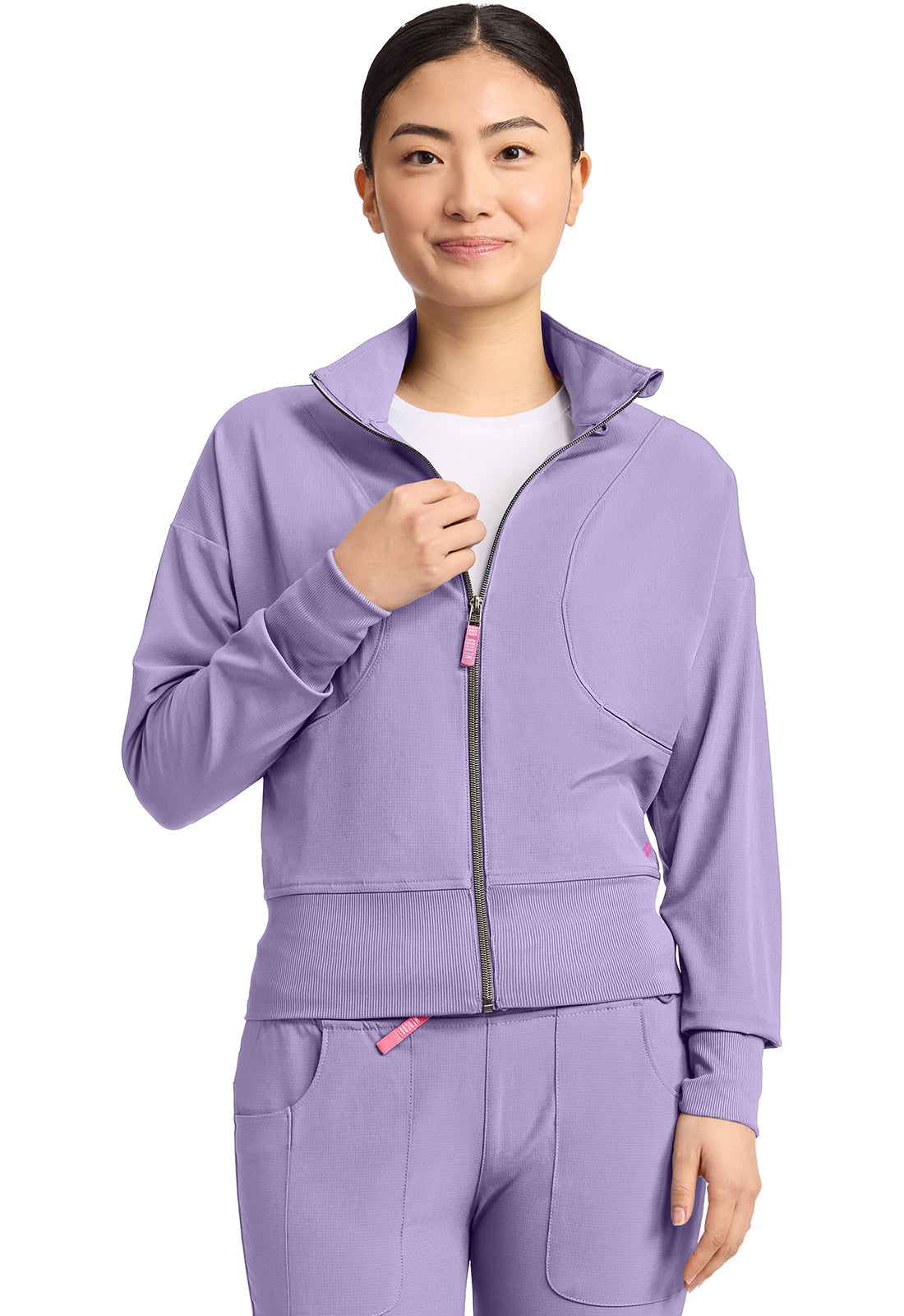 AMP MC303 Women's Cropped Warm Up Jacket Digital Lavender Image