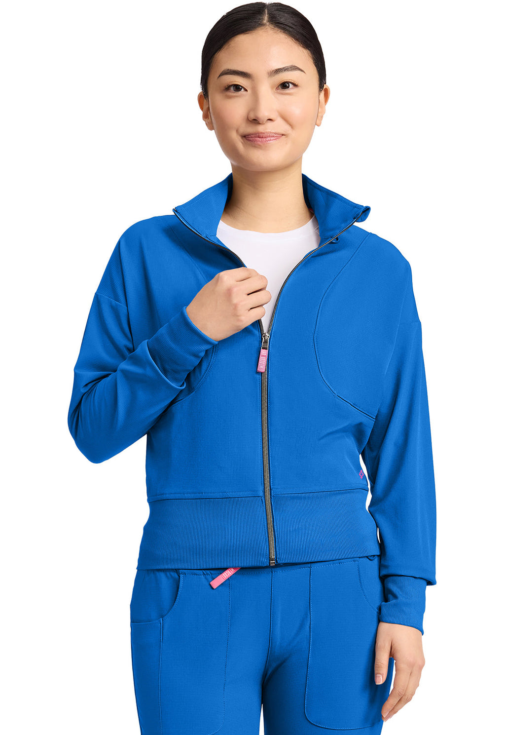 AMP MC303 Women's Cropped Warm Up Jacket Royal Image