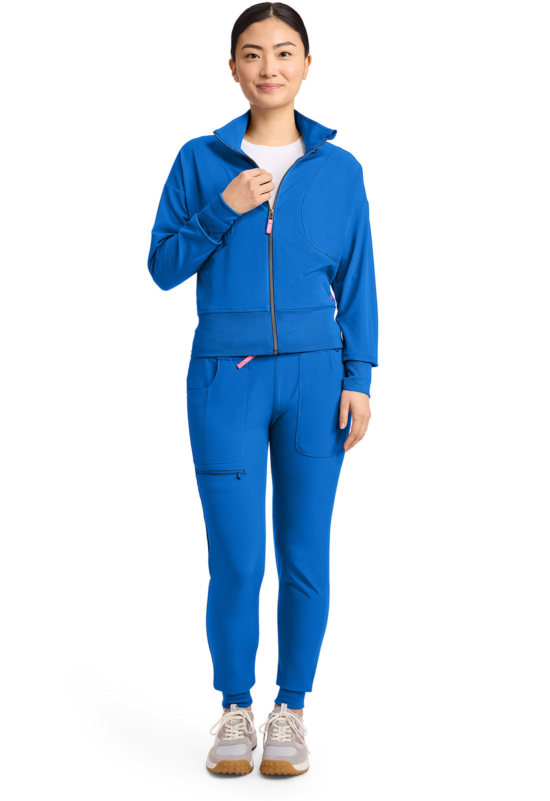 AMP MC303 Women's Cropped Warm Up Jacket Royal