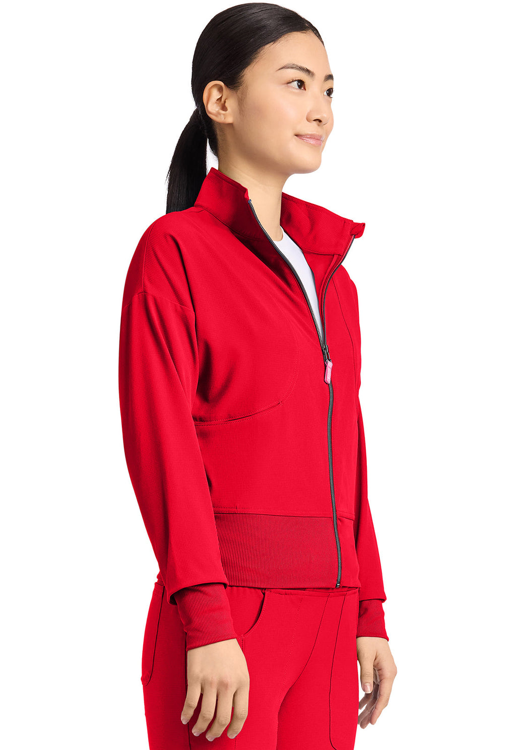 AMP MC303 Women's Cropped Warm Up Jacket Solar Flare
