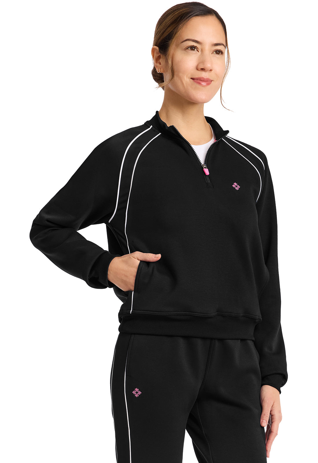 AMP MC328 Scuba Half Zip Jacket Black
