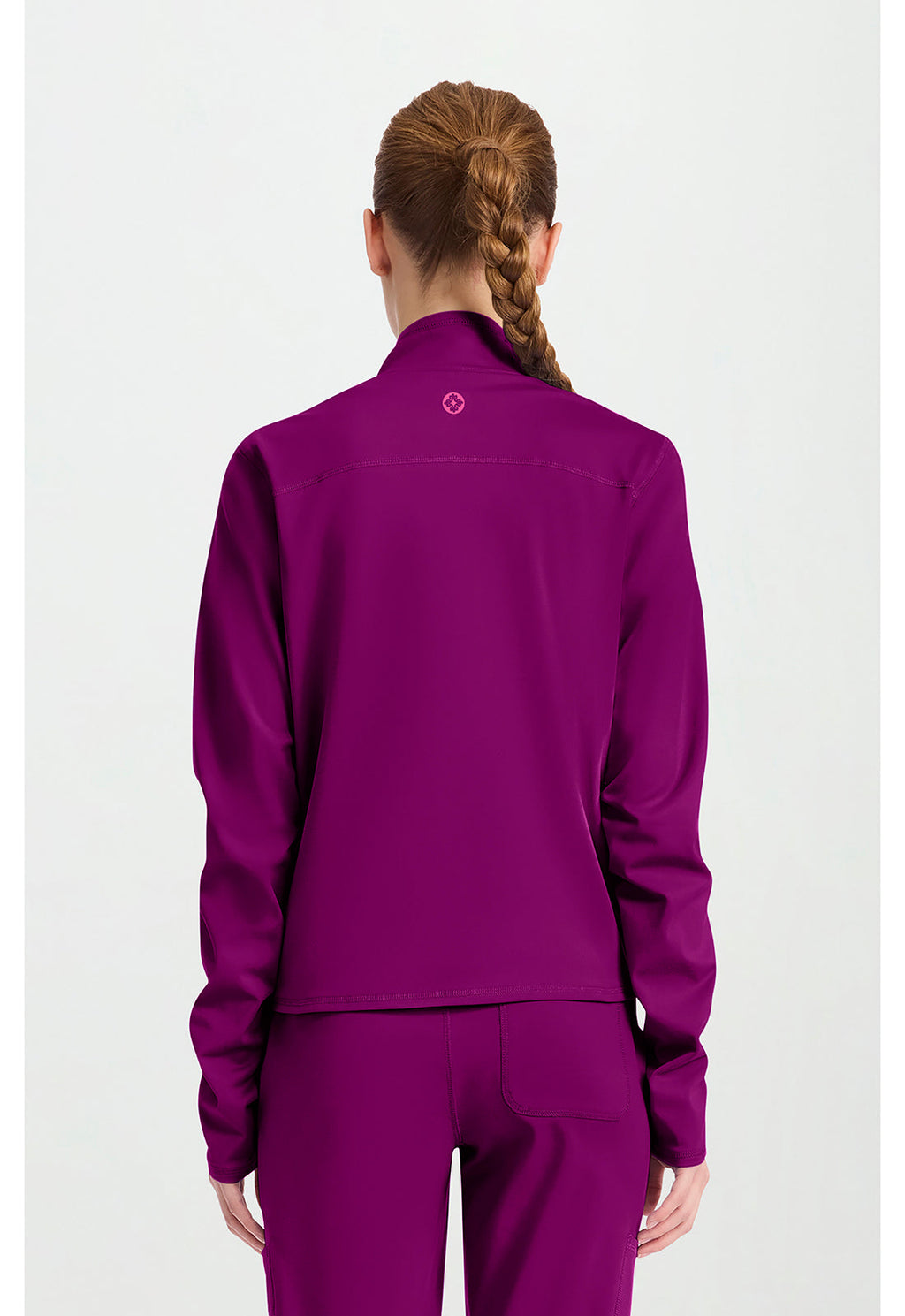 Amp Knit MC350 Women's Warm Up Jacket Plum Royale