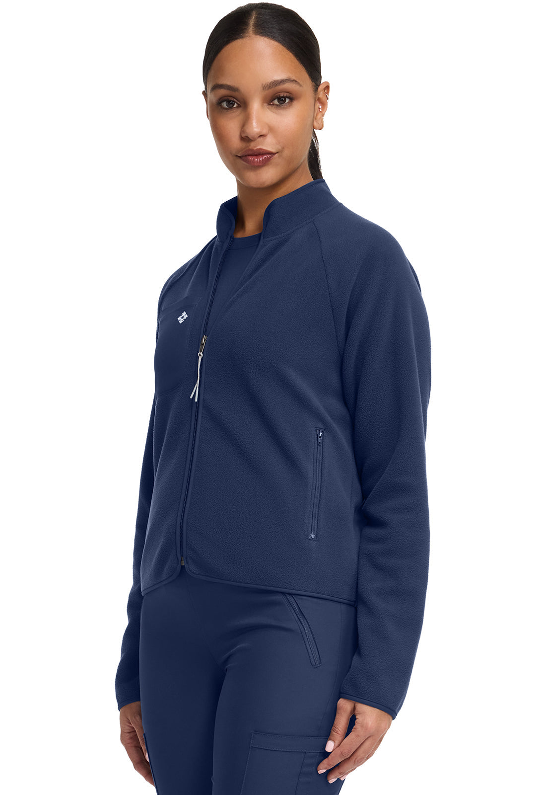 Layers MC384 Women's Fleece Warm Up Jacket Navy