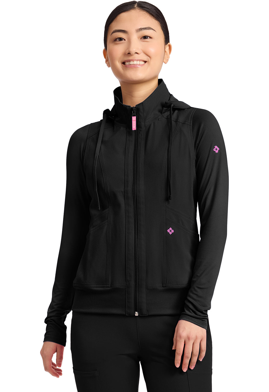AMP MC500 Women's 4-Pocket Zip Front Vest Black