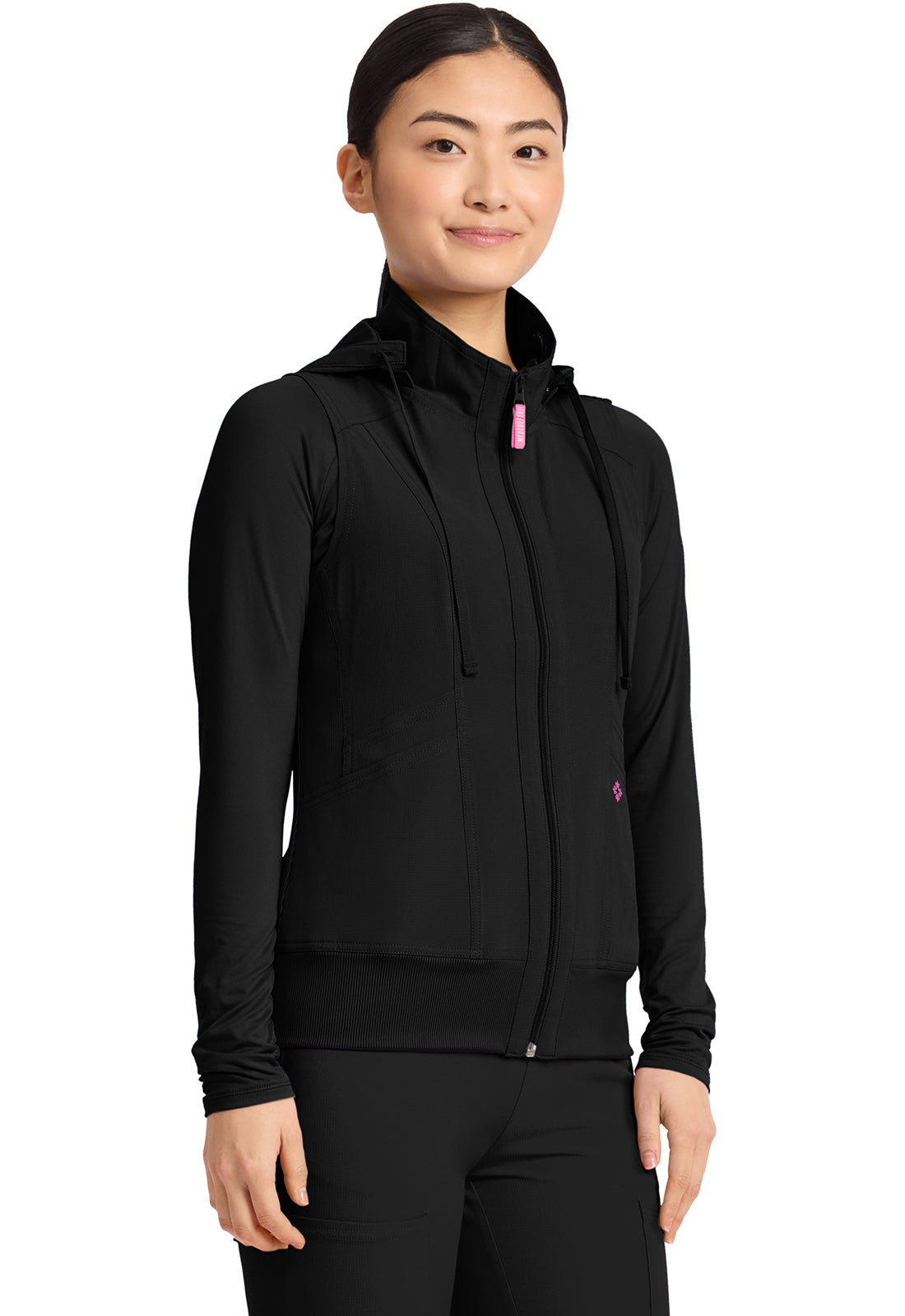 AMP MC500 Women's 4-Pocket Zip Front Vest Black