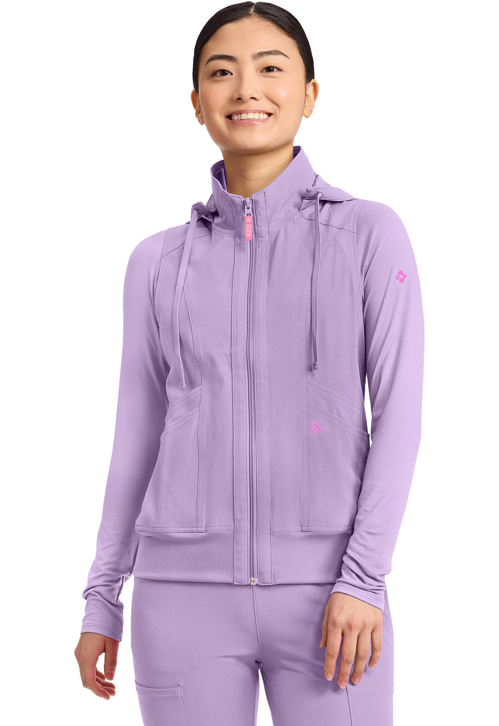 AMP MC500 Women's 4-Pocket Zip Front Vest Digital Lavender