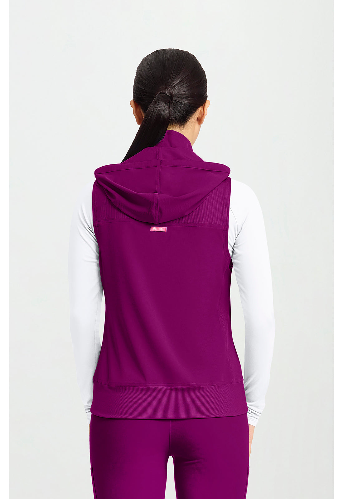 AMP MC500 Women's 4-Pocket Zip Front Vest Plum Royale