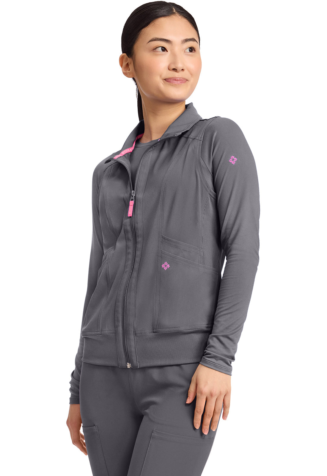 AMP MC500 Women's 4-Pocket Zip Front Vest Pewter
