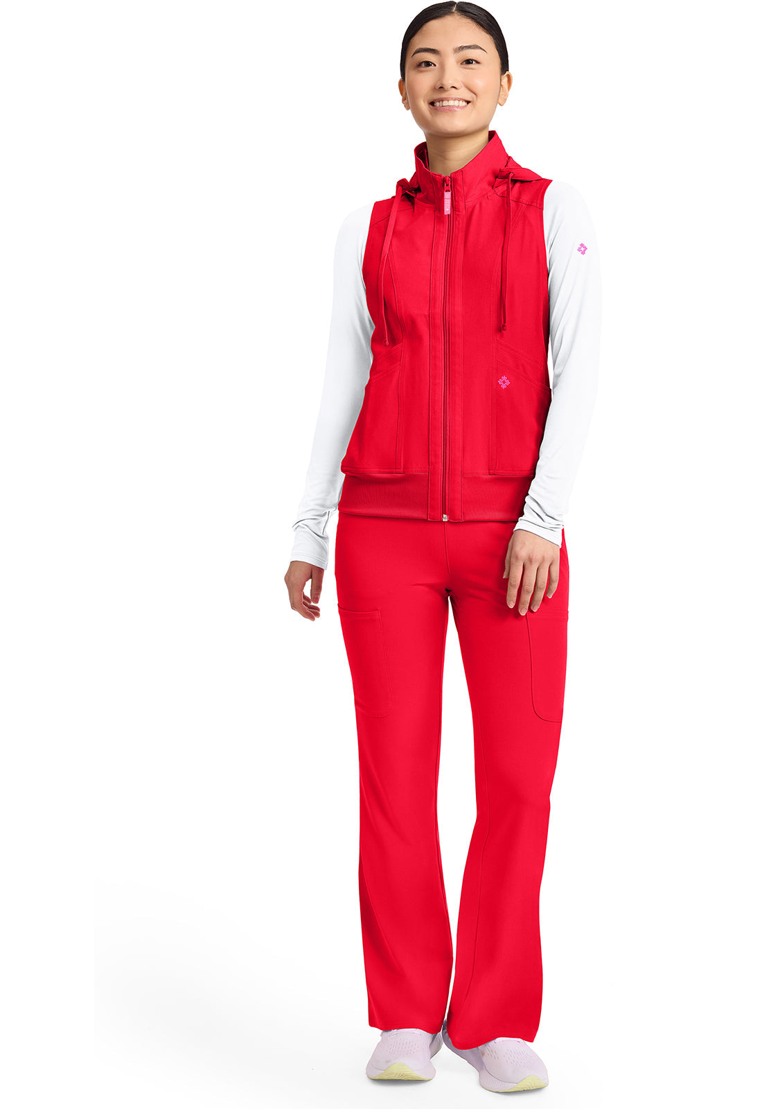 AMP MC500 Women's 4-Pocket Zip Front Vest Solar Flare